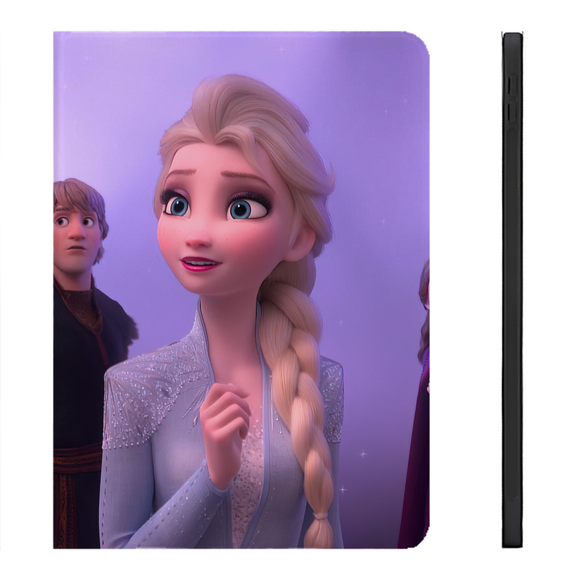 （画像用） アナと雪の女王 アンナ エルサ Frozen Anna Elsa IPadケース ペンホルダー付き ブックスタイルデザイン